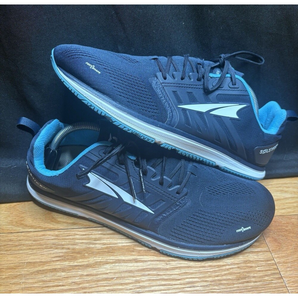 Altra Solstice XT Shoes Mens 11 Navy Blue Athletic Training Running Sneakers